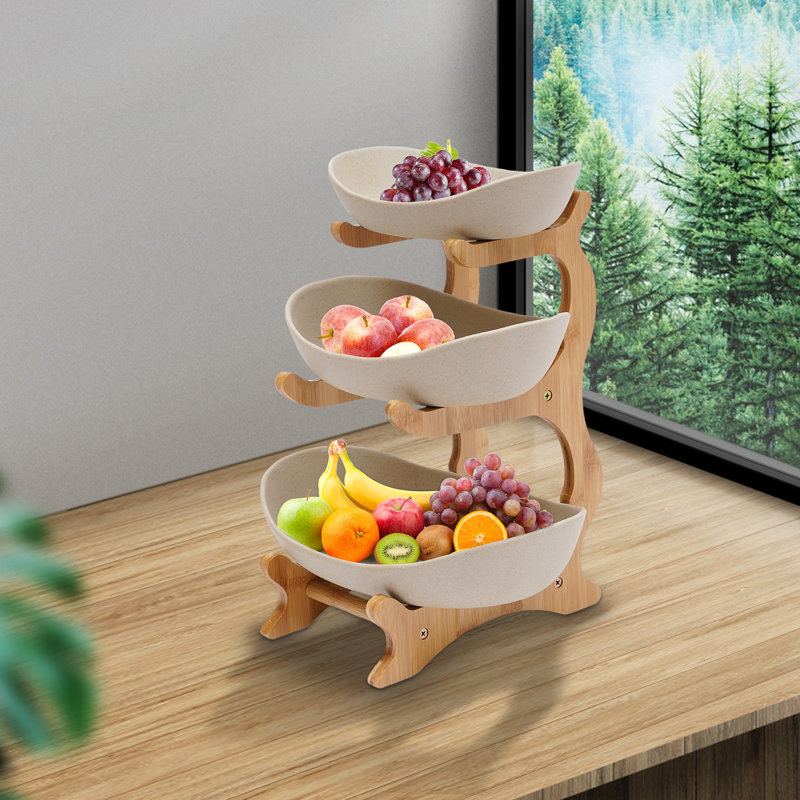 Orren Ellis Velkan Wood Fruit Bowl & Reviews Wayfair